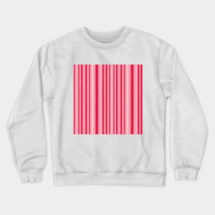 Pink & Red roughen stripes Crewneck Sweatshirt